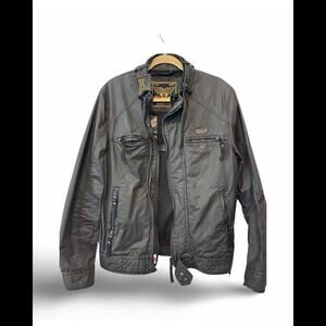 SuperDry Waxed Cotton Moto Racer Jacket